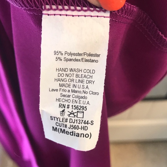 Med. Pink Blush Violet Maxi Dress NWT (maternity) - Picture 4 of 5